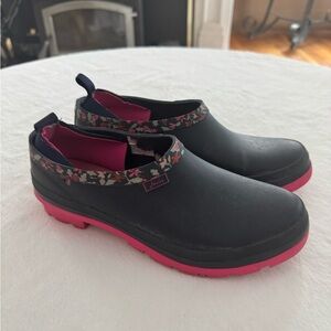 Joules Women's Navy and Pink Slip-On Shoes